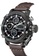 Oulm black and brown OULM Large Men's Quartz Watch - 47x47mm - IP Black Steel case, Black Dial, Brown Strap 4AD8AAC08519D8GS_2