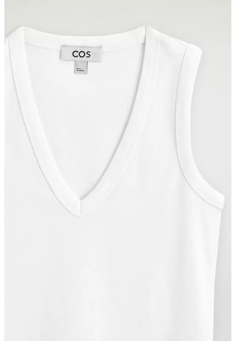 Cotton V-Neck Tank Top