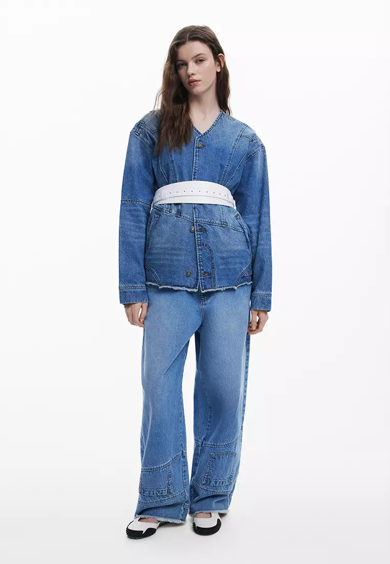 Plain double belt