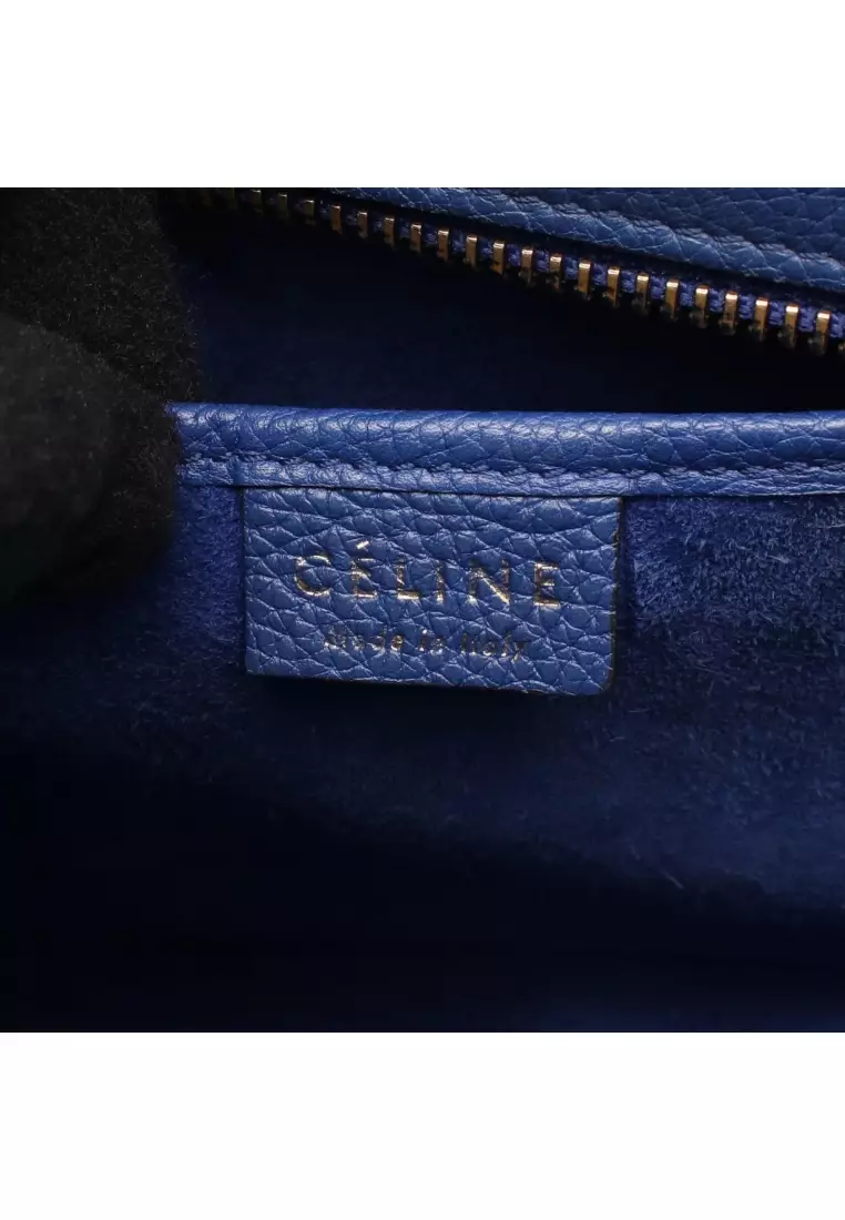 Buy CELINE Pre-Loved Celine luggage nano shopper Handbag leather