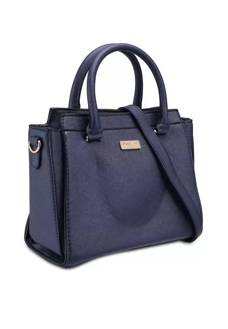 Saffiano Convertible Top Handle Bag