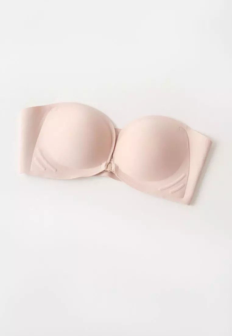 Strapless Push Up Bra With Front Closure