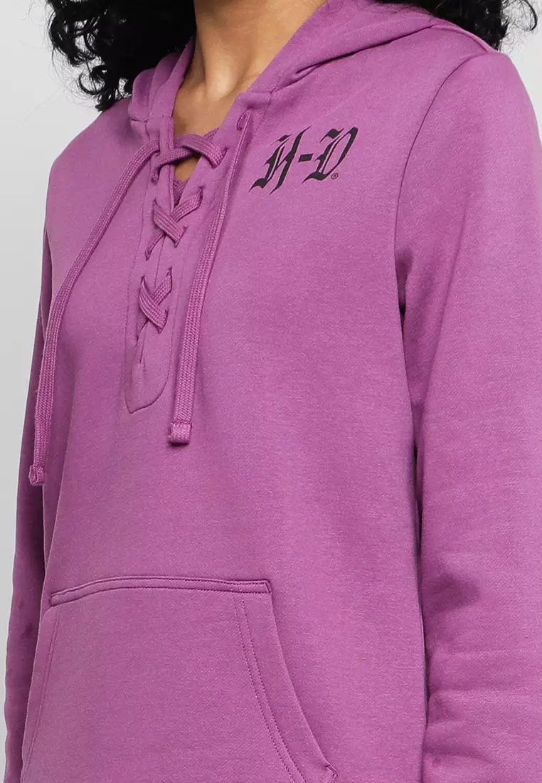 Rebellious Laced Pull Over Hoodie