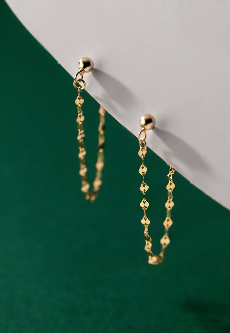 Chain drop deals earrings gold