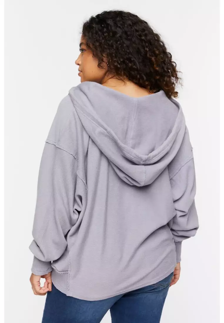 Buy FOREVER 21 Plus Size French Terry Hoodie 2024 Online ZALORA