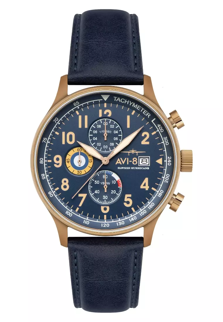 Buy AVI 8 AVI 8 Men s 42mm Hawker Hurricane Classic Chronograph