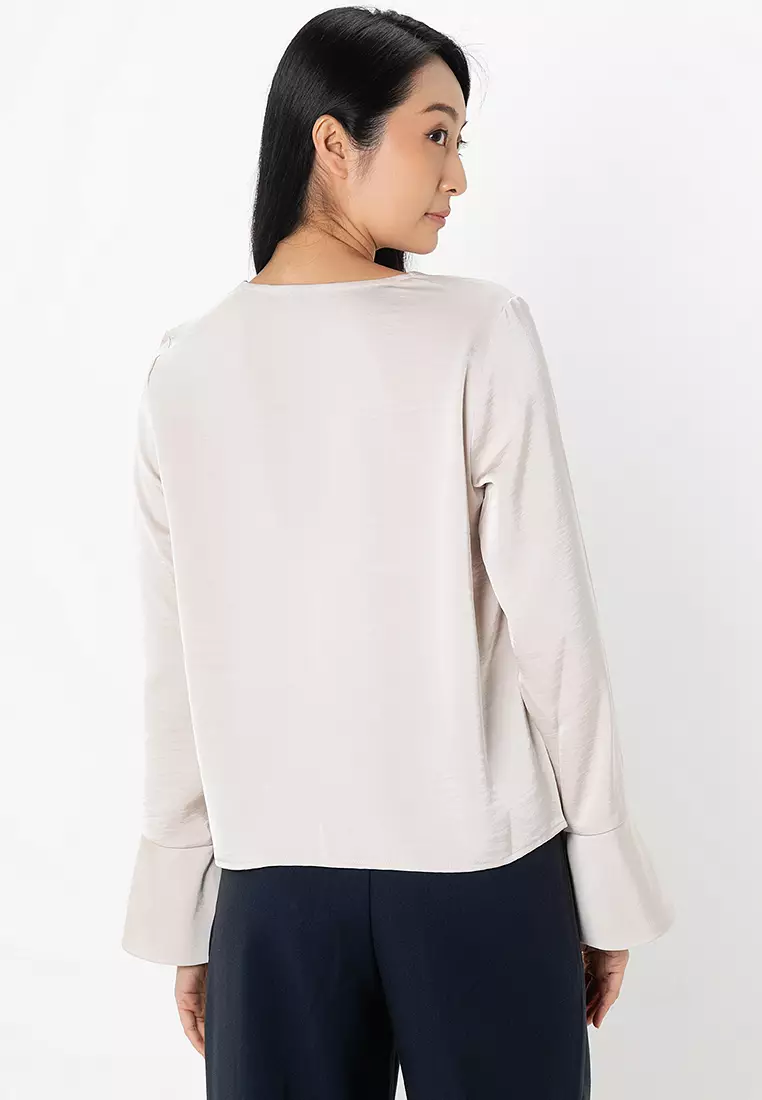 Mary Long Sleeves String Top