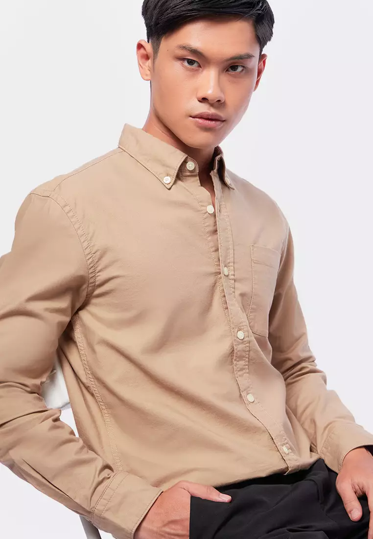 Jual Executive Slim Fit Long Sleeve Oxford Shirt Original 2025 | ZALORA ...