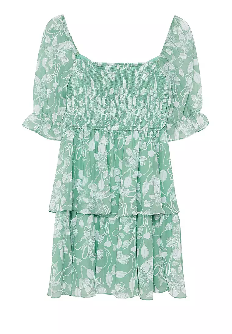 Flounce Chiffon Dress