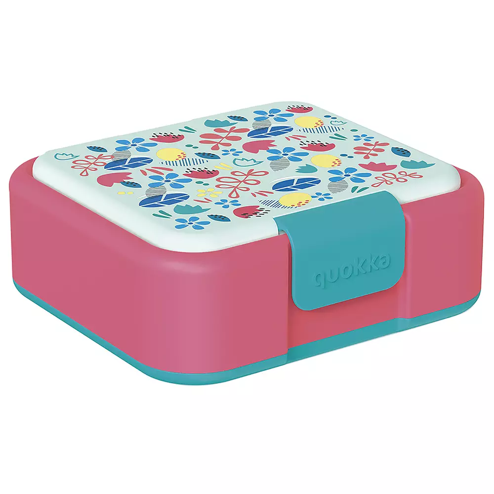 Bundling Set Quokka Sandwich Box & Quokka Ecozen Bottle Ice With Strap Flowers 430ml - Tempat Makan - Botol Minum Anak