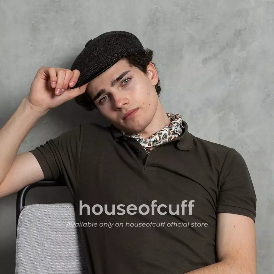 Houseofcuff topi painter baret hat flatcap pattern X004