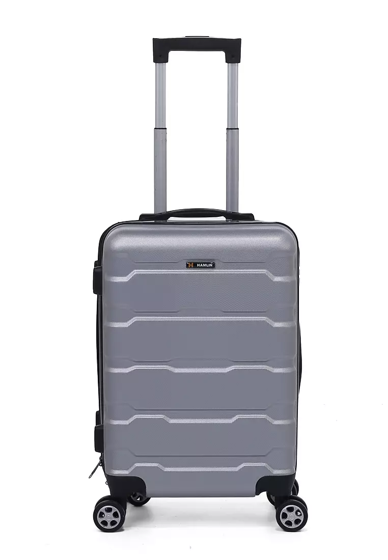 Carlton Koper Hardcase Unisex Size 20 Inch Tas Travel Combination Lock Large Compartment Material ABS+PVC Coated ORIGINAL - Gray