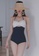 Halo white and blue Colourblock Swimsuit 2182DUSF0CEAA4GS_4