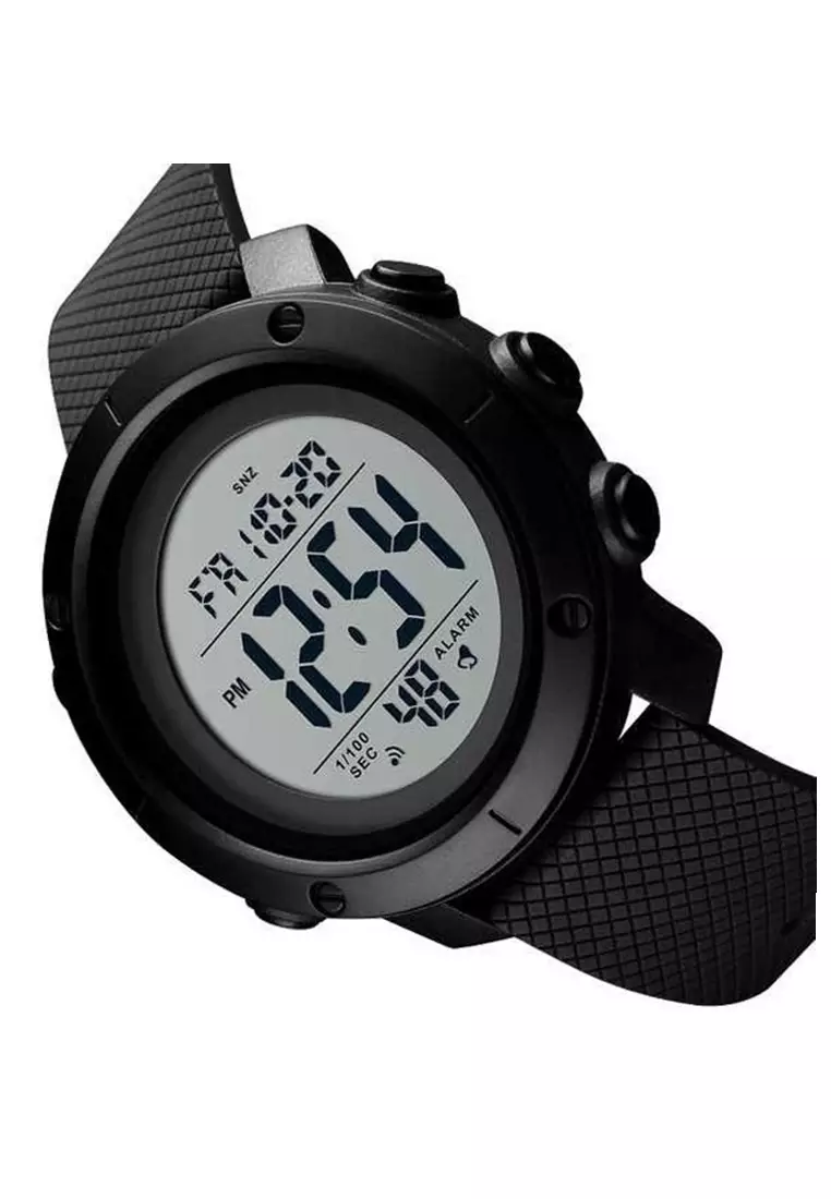 Jam Tangan Casual Digital Pria Stopwatch Waterproof Strap Tali Material Silicon GL08 ORIGINAL