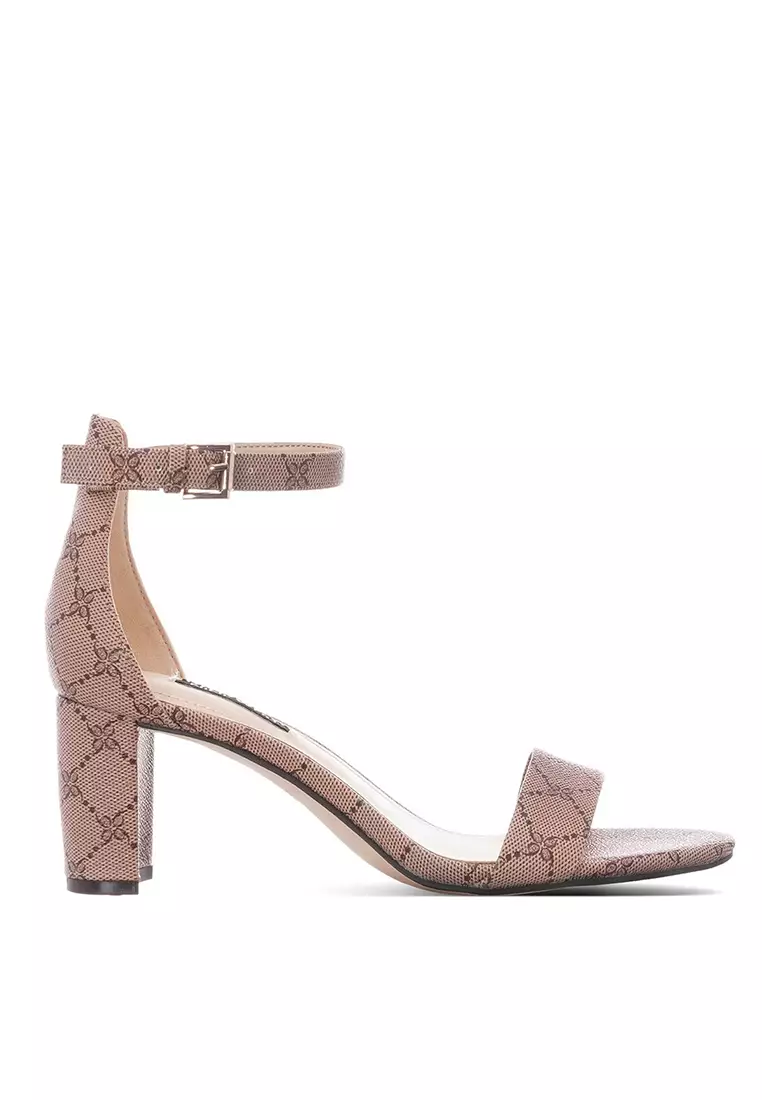 Discount on Nine West  shoes - SKU: Pruce3 Ankle Strap Block Heel Sandals Light Natural