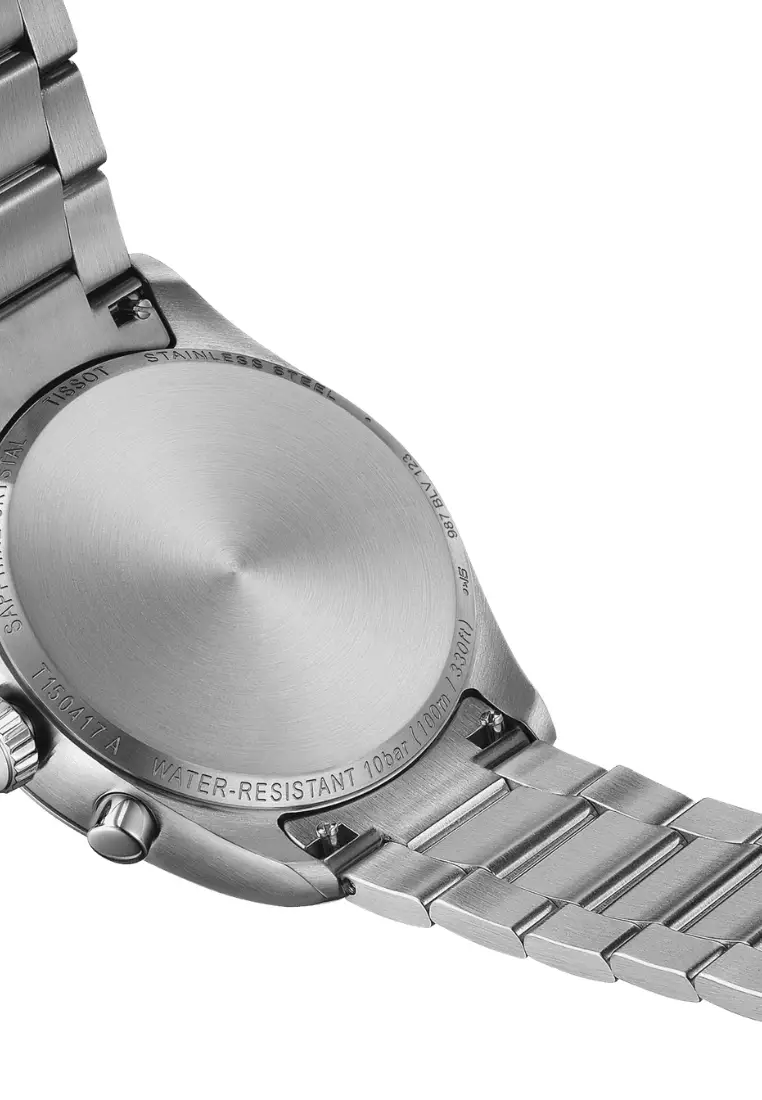 Tissot PR 100 Chronograph Green Dial Silver Stainless Steel Band Quartz Watch T1504171109100