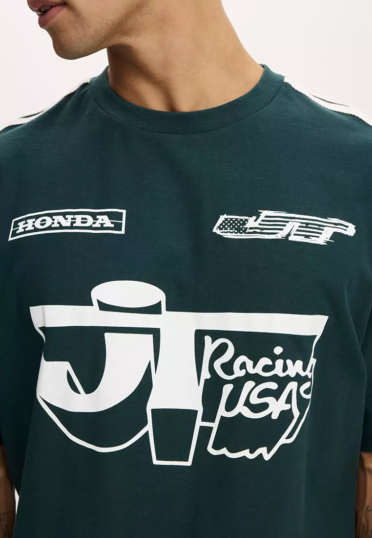 Cropped Fit Honda x JT Racing T-Shirt