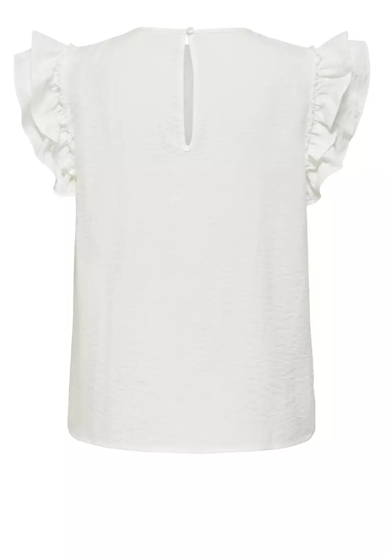 Sleeveless Woven Lace Top