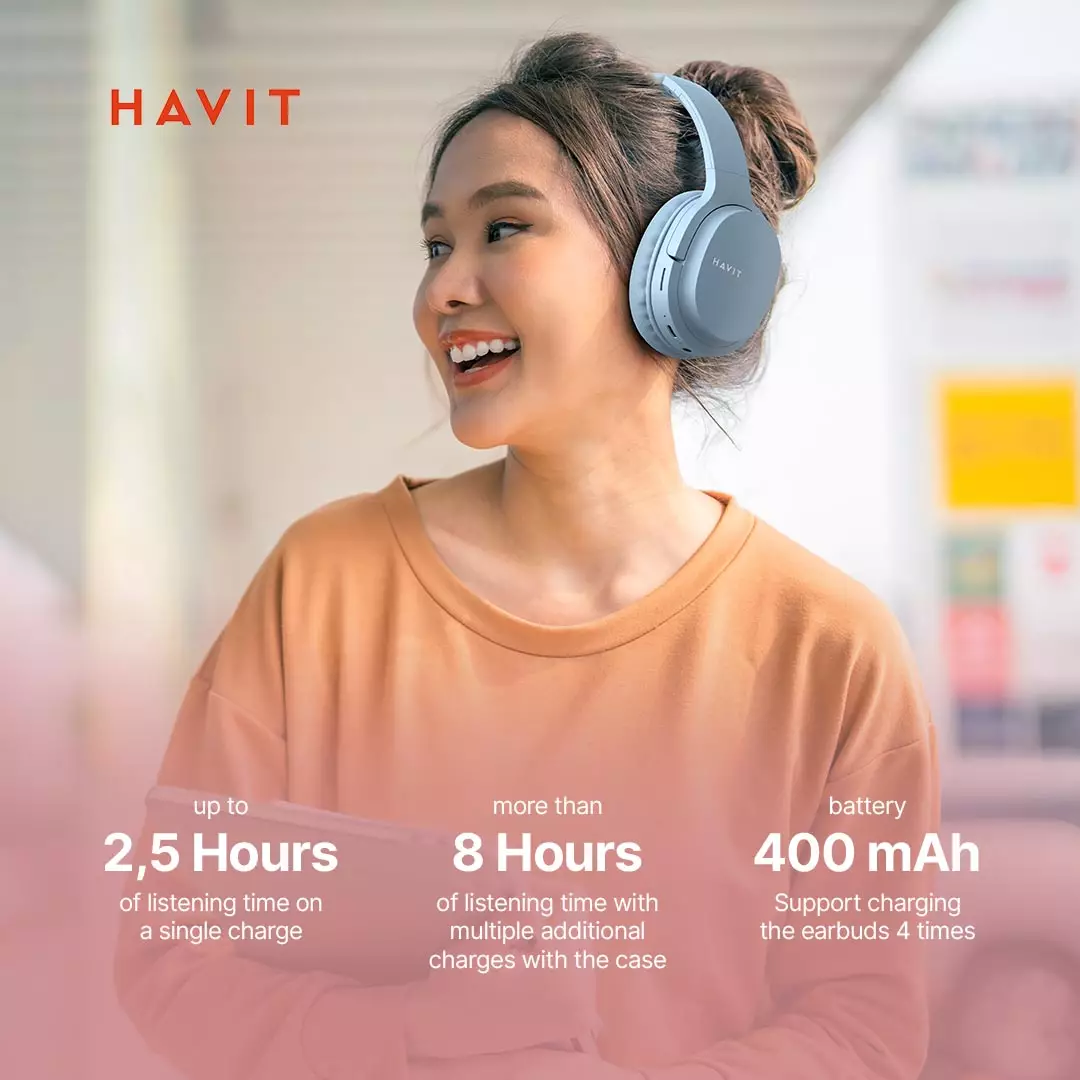 Jual Havit Havit i62 Wireless BT Headphones Over Ear Stereo 90 ...