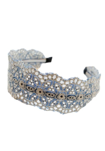 Kings Collection white Ethnic Style Vintage Embroidery Flower Headband (UPHA20034) D2FA0AC1D3AD82GS_1