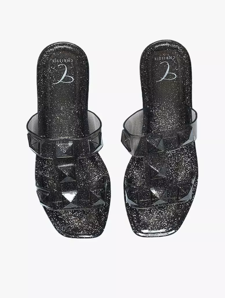Payless Chrissie Womens Nixie Jelly Sandals - Black_05
