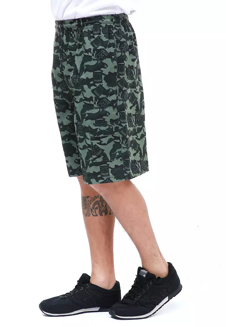 Rissham Celana Pendek Cargo Pria Army Casual Short Pants Material Twill ORIGINAL