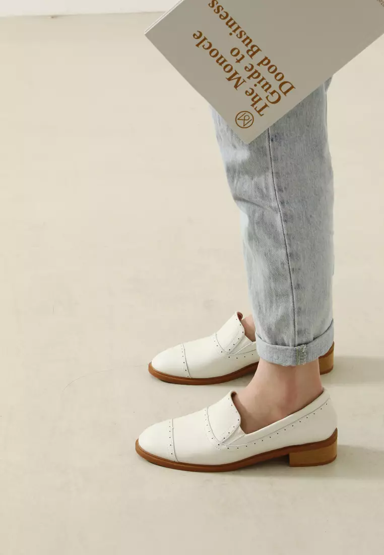Brogue Leather Loafers TH128-2