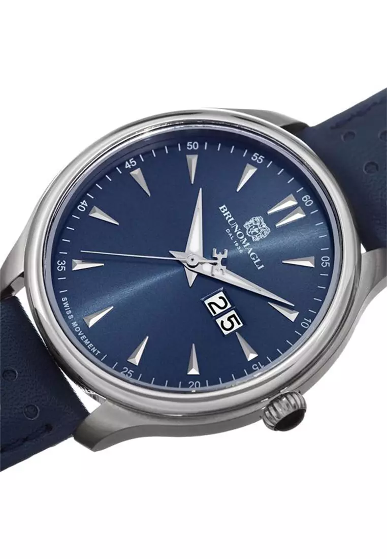 Bruno Magli Luca 16.171121.SB Jam Tangan Pria Swiss Quartz Analog