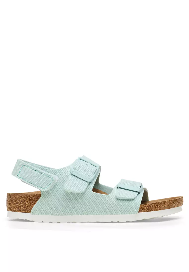 Discount on Birkenstock  shoes - SKU: Milano HL Rivet Logo Kids Textile
