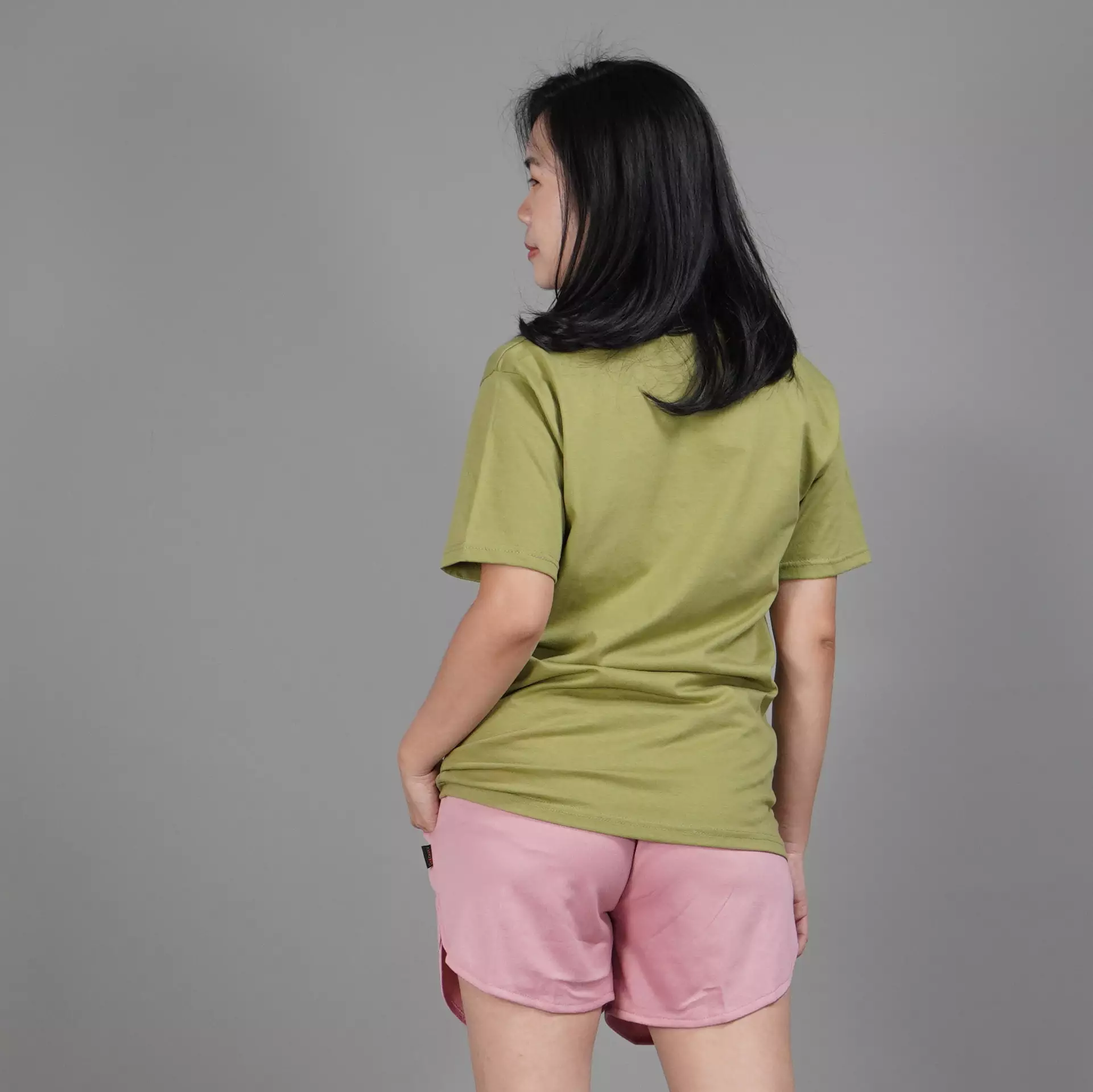  UNILO Size S-BIG Kaos Polos Lengan Pendek Cotton TShirt Short Sleeve - Matcha