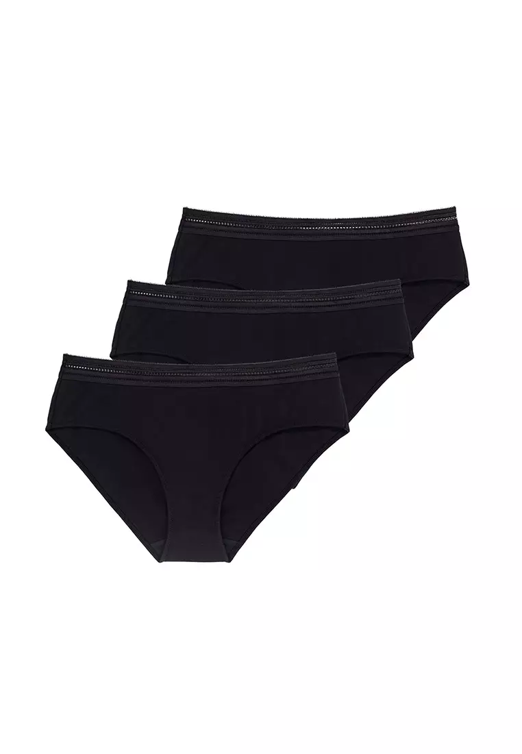 adidas Seamless Thong Underwear 3-pack in Black