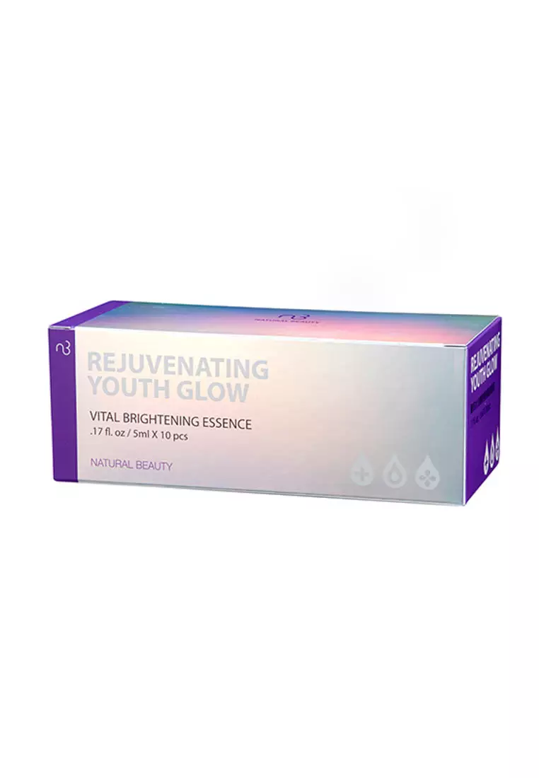 NATURAL BEAUTY - Rejuvenating Youth Glow Vital Brightening Essence 10x 5ml/0.17oz