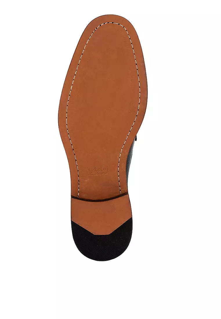 Manson Black Loafer with Buckle