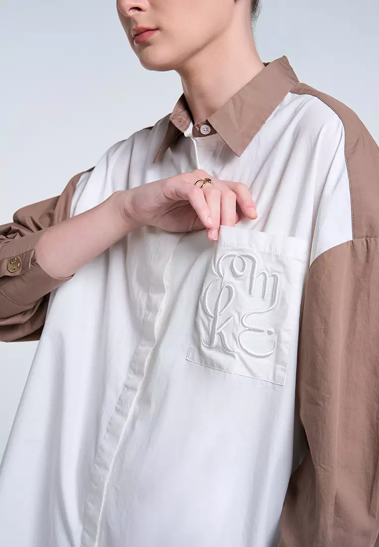 Kami Gale Top Plain Ivory Coco