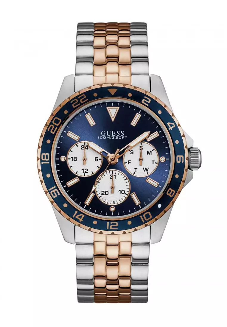 Buy Guess Watch Guess Odyssey W1107G3 Two-Tone Stainless Steel Men Watch  2024 Online | ZALORA Singapore