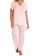 Exquisite Form pink Short Sleeve Pyjama Set 65D6AAA3EDD93DGS_2