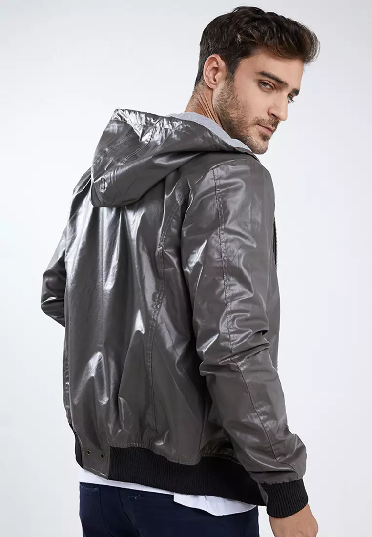 Jaket Kulit Sintetis 2534J03