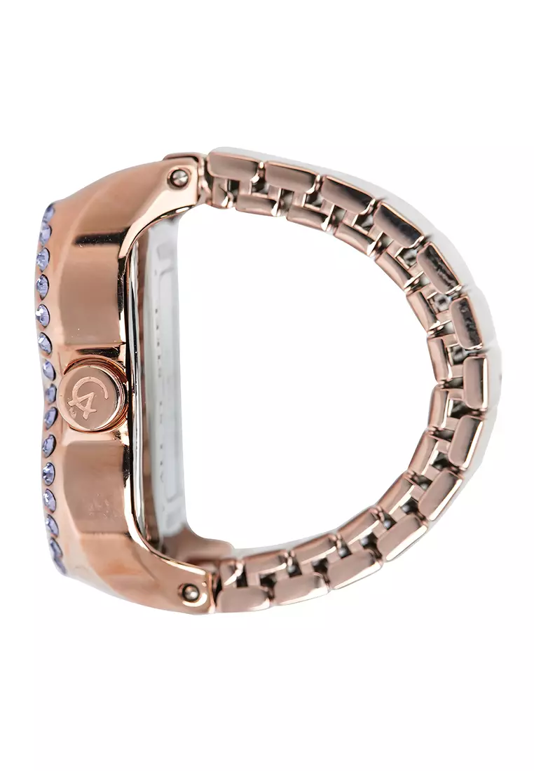 Jam Tangan Ring Wanita Alexandre Christie AC 2B05 LHBRGLNPU - Gold Dial - Stainless Steel