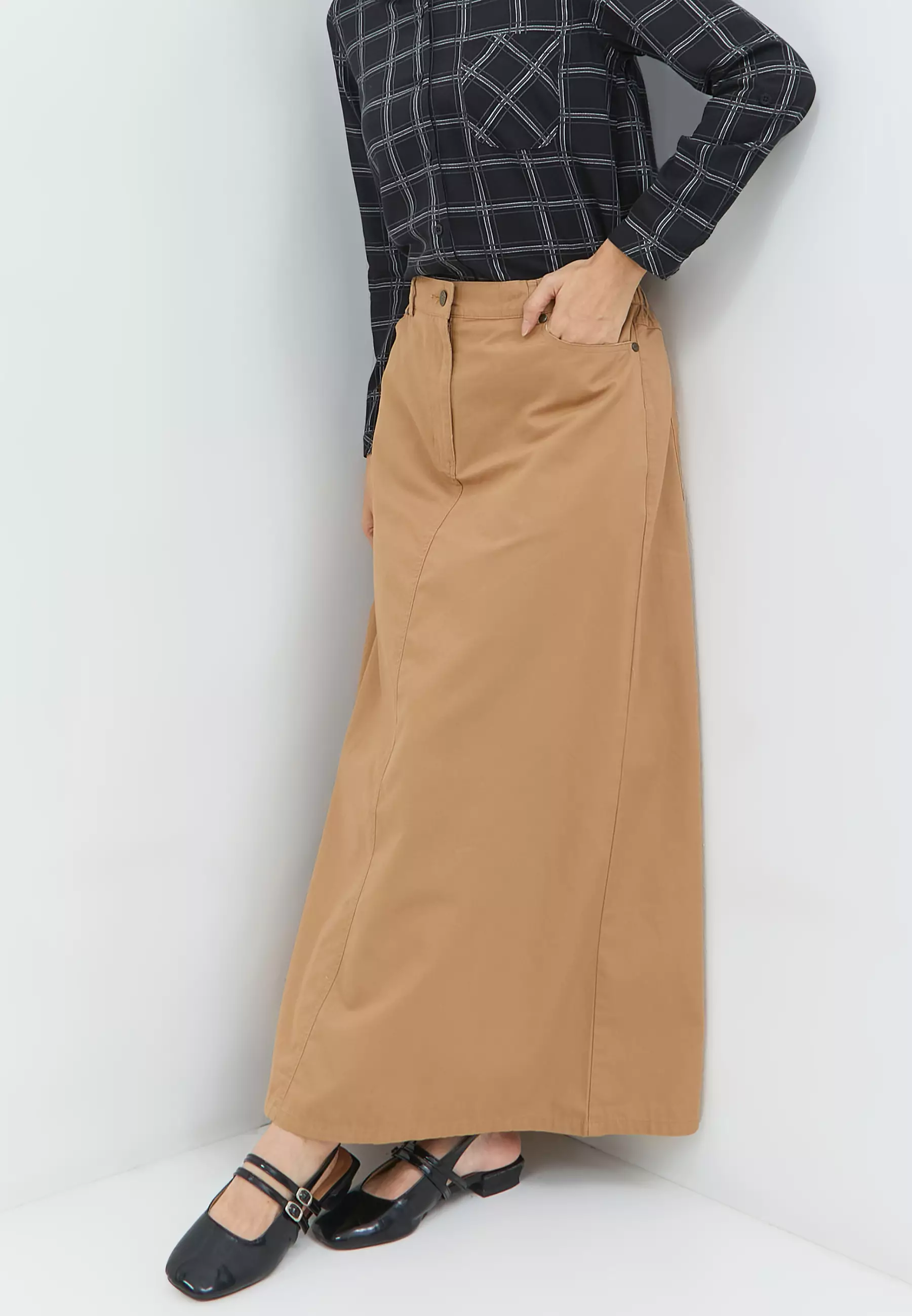 Alondra Light Brown Skirt (G.21124)