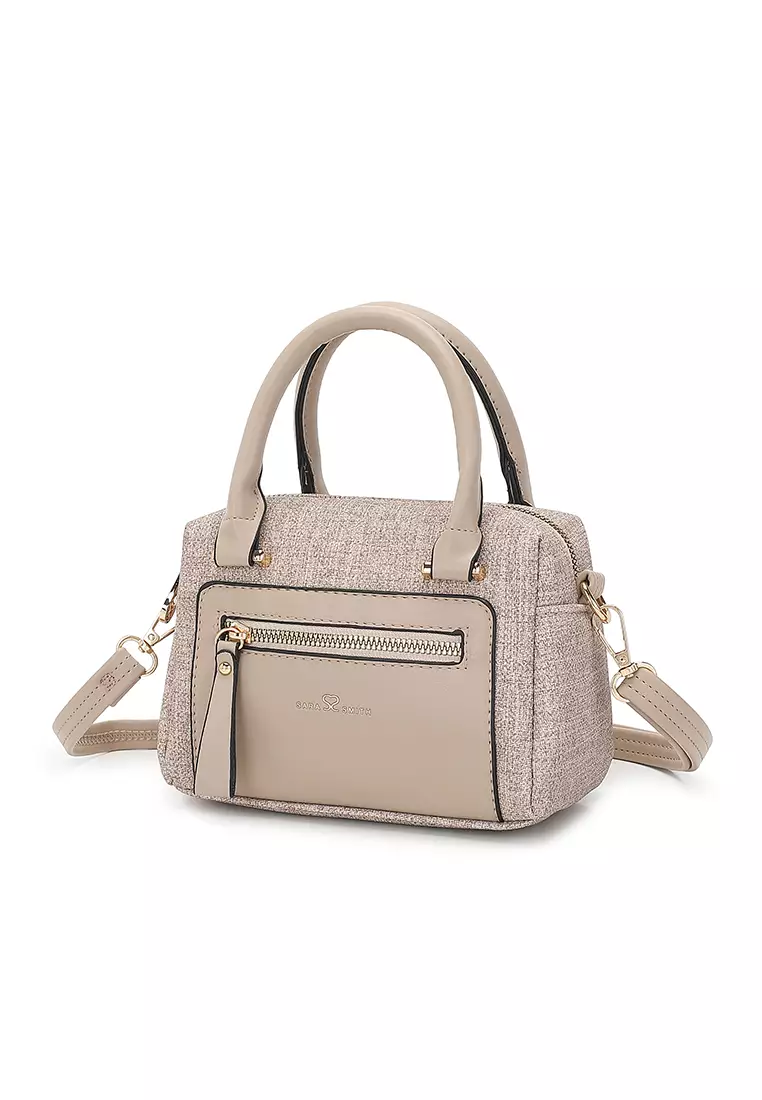 Women's Top Handle Bag / Sling Bag / Crossbody Bag / Shoulder Bag (Tas Tangan Wanita / Tas Selempang Wanita / Tas Bahu Wanita) - Cokelat