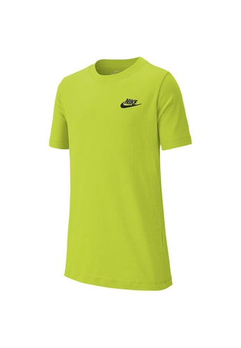 Nike green Boys' Sportswear EMB Futura Tee 6E6C0KACB9D899GS_1