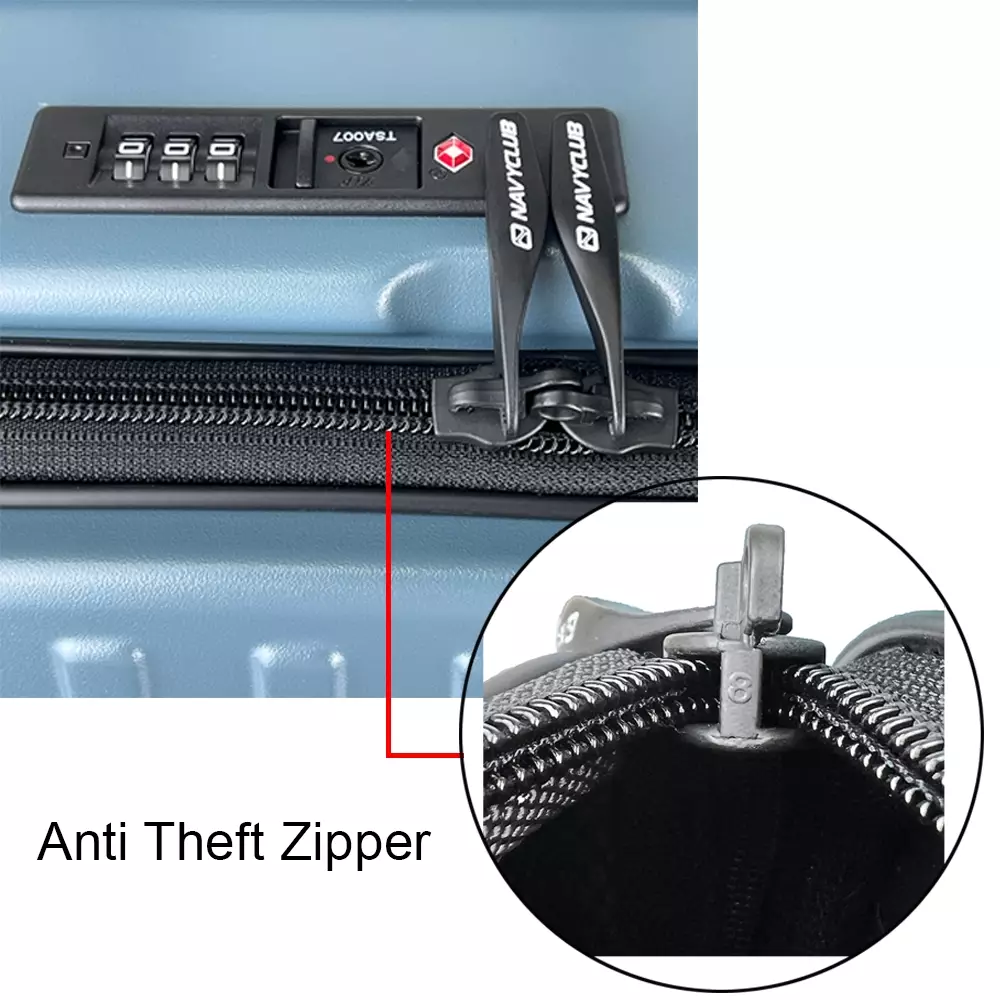 Navy Club Emerald Koper Hardcase PC - 4 Roda Putar TSA Lock - Size 20/29 Inch