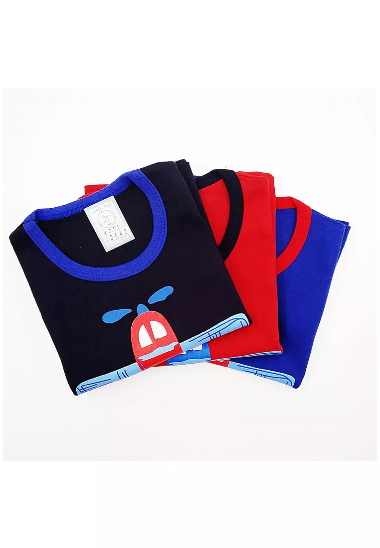 Skabe Pakaian Bayi Anak Laki Laki Baju Singlet Motif Pesawat Setelan Celana Jeans All Size Warna Tua Usia 6 Bulan Hingga 12 Bulan 3442 Wakakids Waka Kids