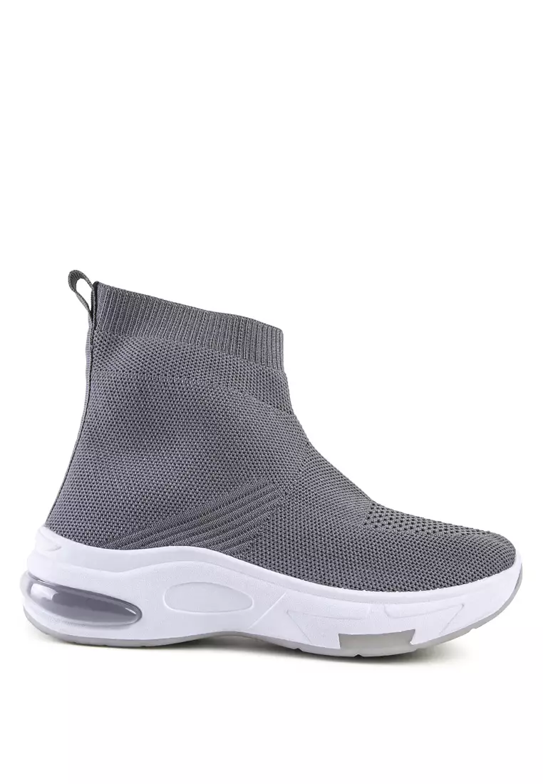 Grey sneaker boots shop