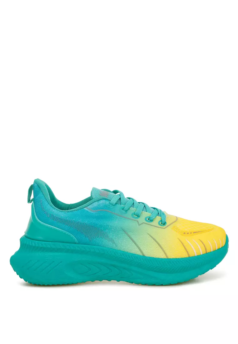 Discount on London Rag  shoes - SKU: Gradient Flyknit Sneakers in Green