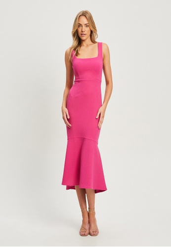 Chancery pink Marcia Midi Dress 976C7AA1808FFAGS_1