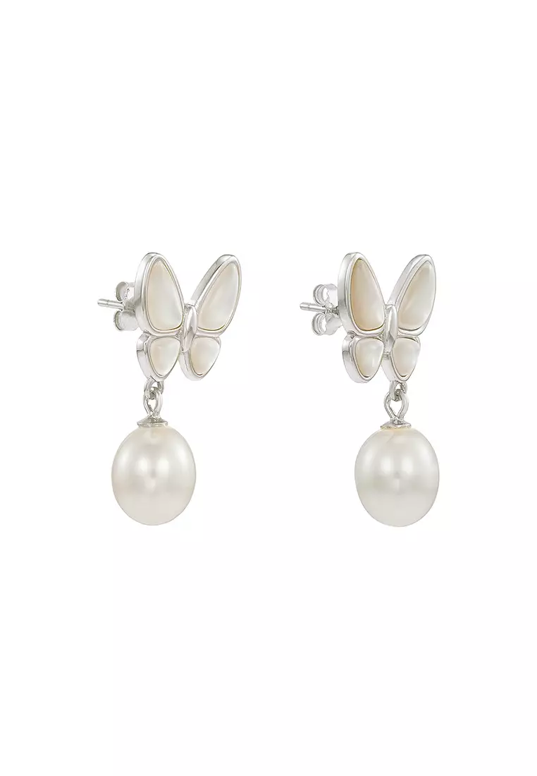 HABIB 925 Fresh Water Pearl Earrings Z4528S(1)-E(WG)