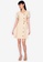 ZALORA BASICS beige V Neck Button Down Fit and Flare Dress FF480AAD997C4CGS_4