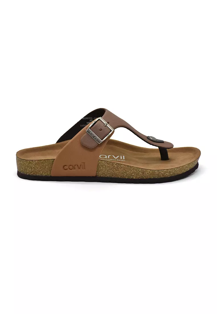 Carvil Sandal Pria Munich-01 M Stone/Brown