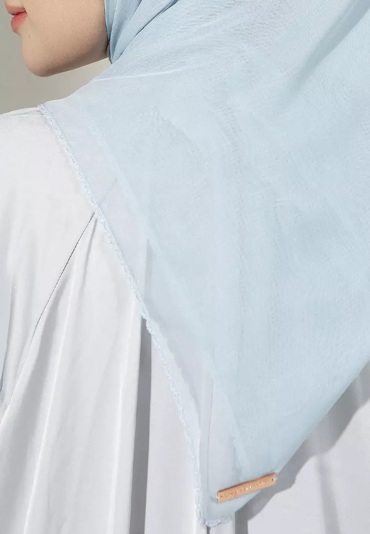 Paris Embroidery Signature Square (Lozy X Hamidah) Ice Blue